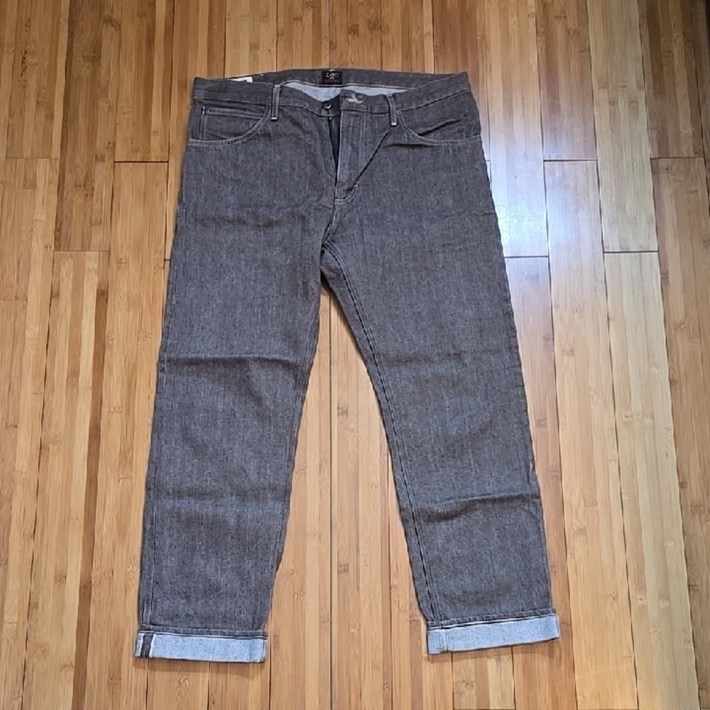 Lee 101Z Selvedge Men's Straight Jeans in Brown
